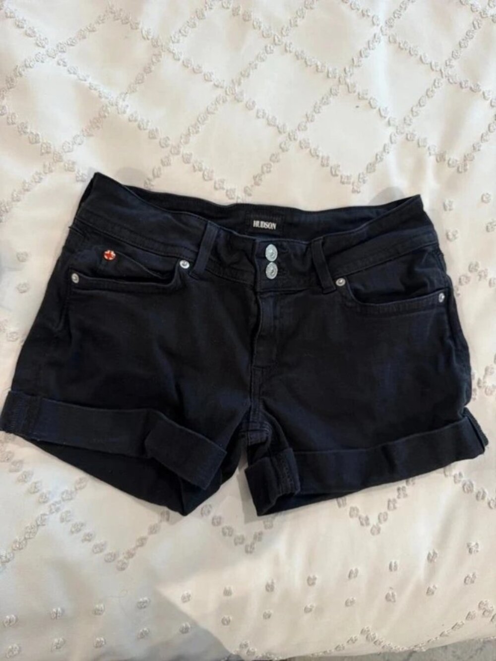 Hudson black shorts size 27